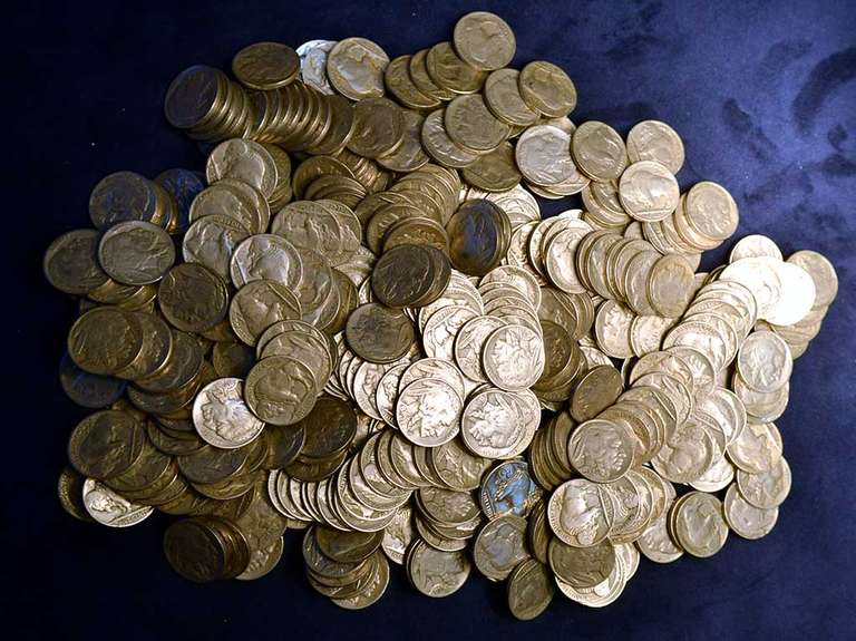 Bag Of 400 Full Date Buffalo Nickels