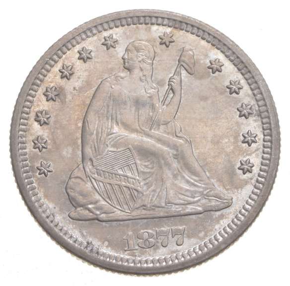 1877-S Seated Liberty Quarter