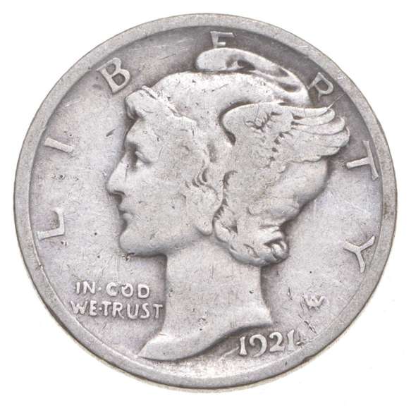 1921 Mercury Silver Dime