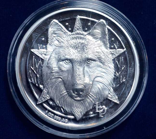Lisa Parker Snow Series 1 OZ Silver Round With COA