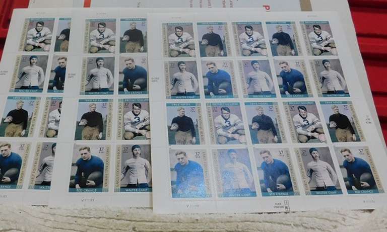 Stamps:  Early Football  $22.20 face
