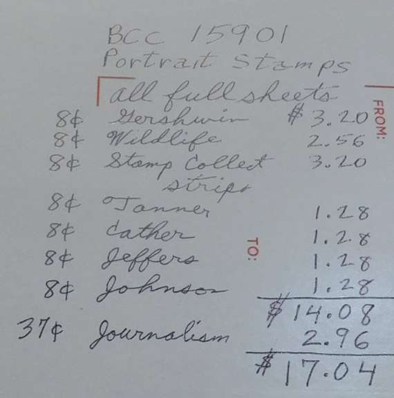 Stamps: Portrait Stamps $17.04