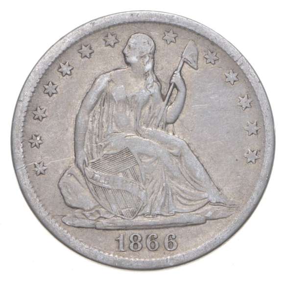 1866-S Seated Liberty Half Dollar