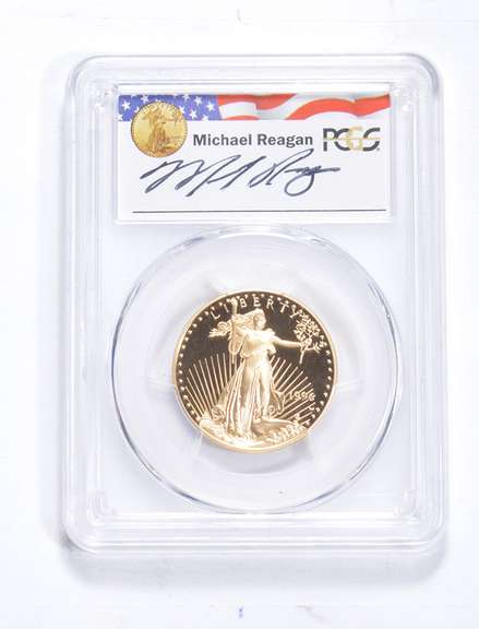 PR70 DCAM 1996-W $25 American Eagle 1/2 Oz Gold Reagan Legacy - PCGS