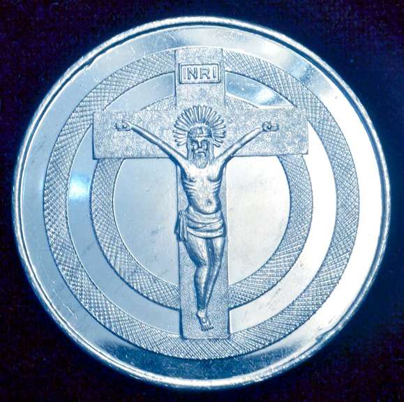 50 Gram Silver Jesus Medal