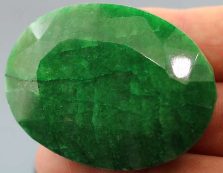 Heavy 198.5ct forest green Emerald