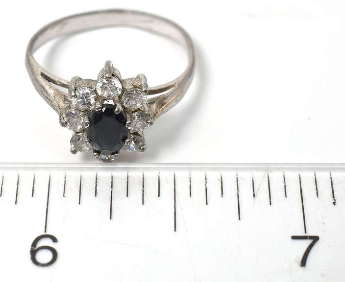 Sterling Silver CZ Cocktail Ring