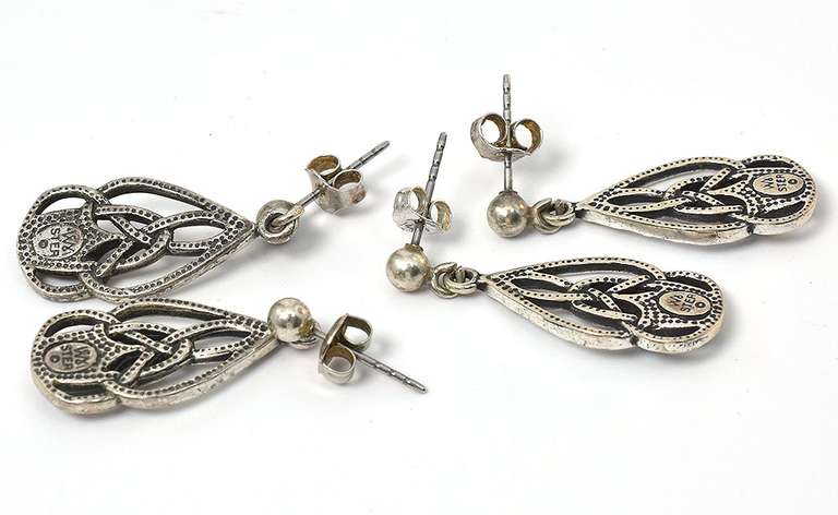 Lot of Vintage Sterling Silver Earrings