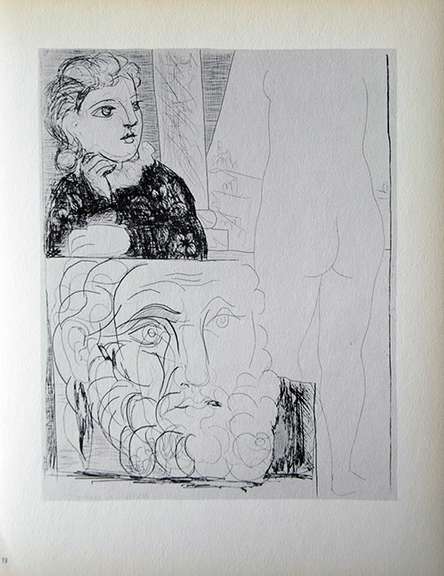 PABLO PICASSO, YOUNG GIRL WITH DRAWING