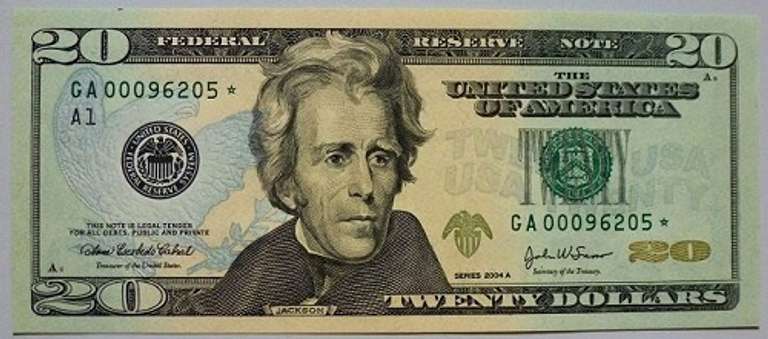 Crisp Exceptional 2004A Boston $20  Star Replacement Note The Key Of The Series!