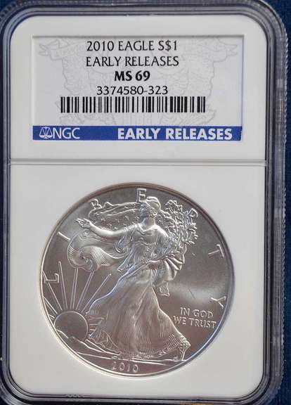 2010 NGC ER MS69 Silver Eagle