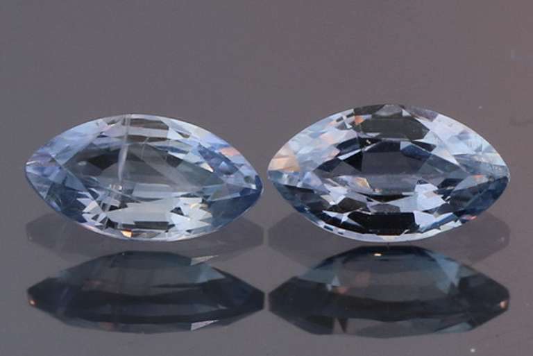 Heated Only! 1.34ct pair of high fire Ceylon Sapphires