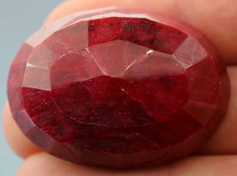 Huge! 160.5ct vibrant red Ruby