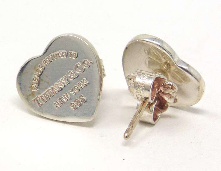 Tiffany & Co Heart Tag Stud Earrings