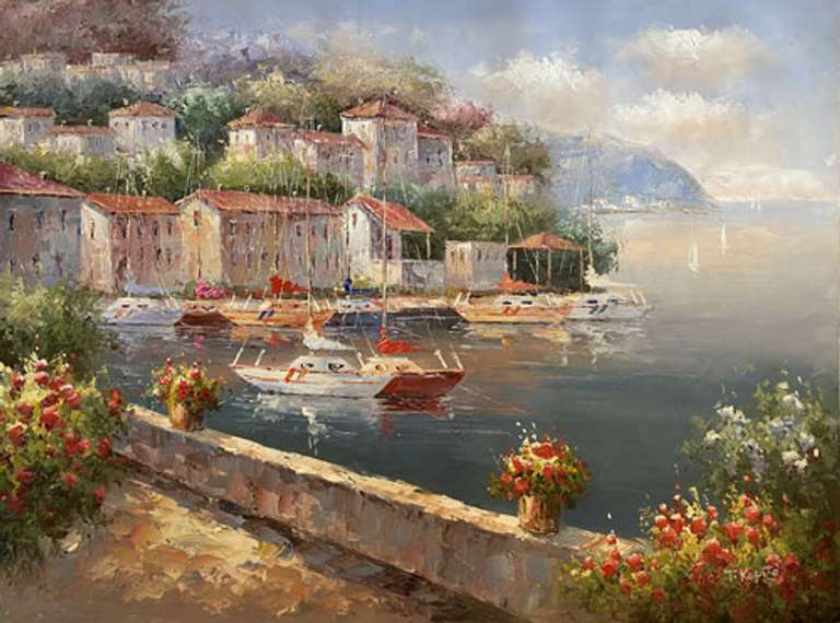 ONE OF A KIND HAND PAINTED OIL PAINTING ON CANVAS