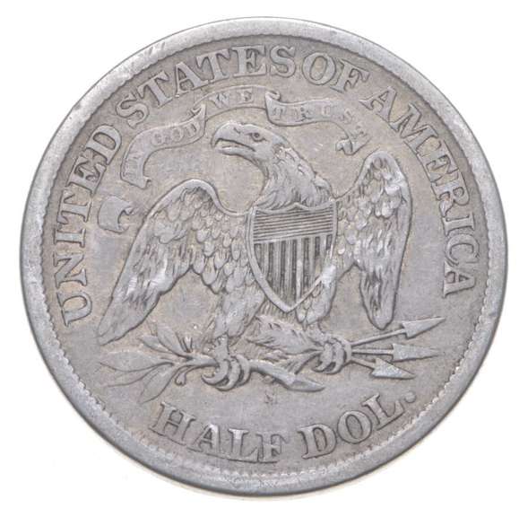 1866-S Seated Liberty Half Dollar