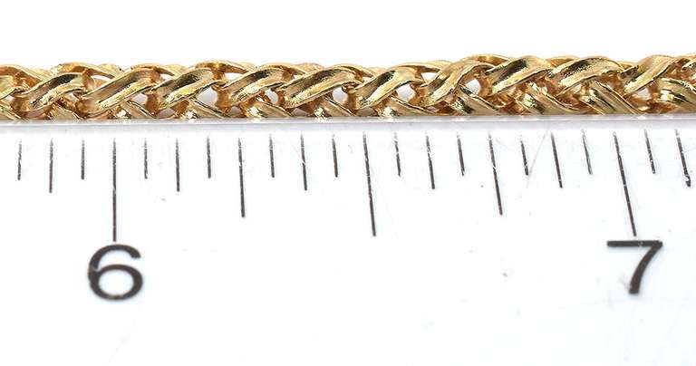 Elegant Braided Bracelet in 14KT Yellow Gold