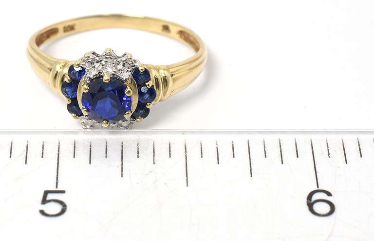 Regal Sapphire Ring in Yellow Gold