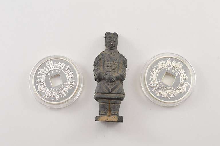 2009 Isle Of Man 1 Crown Proof Sterling Silver 2 Coin Set Box & COA