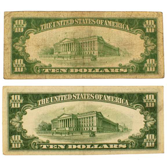 1934 &1934 C $10 Silver Certificates