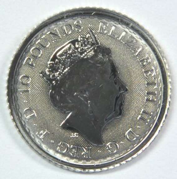 2020 Gem BU 10 Pounds Pure .999 Platinum Britannia coin