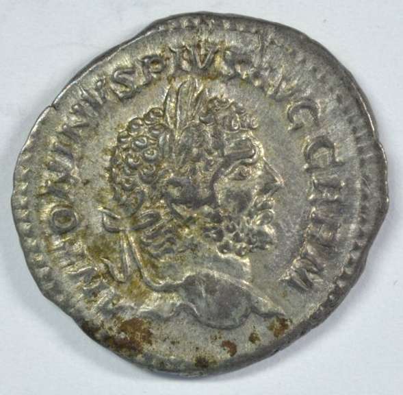 Nice Roman Silver Denarius of Caracalla, 198-217 AD