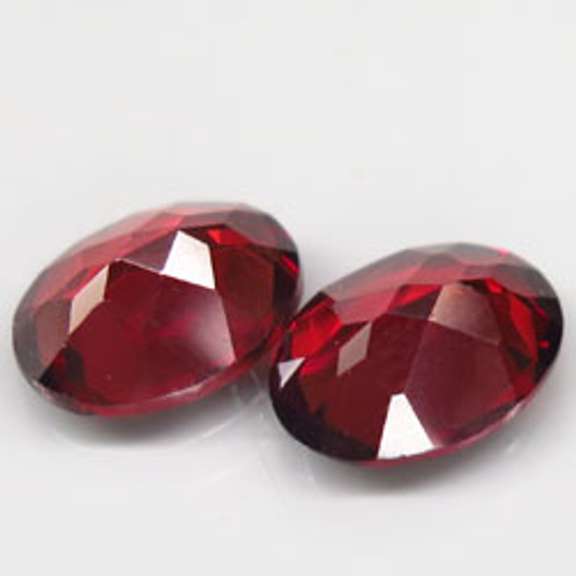 Amazing! 2.83ct pair of 8x6mm untreated Garnets