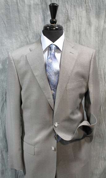 An Eye Catching Grey Color Italian Suit By Galante