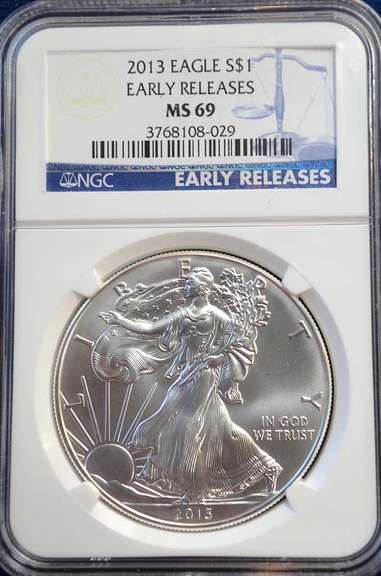 2013 NGC ER MS69 Silver Eagle