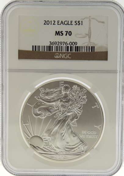 2012 Silver Eagle MS70
