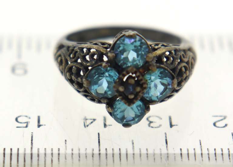 Sterling Silvr Blue Topaz Ring