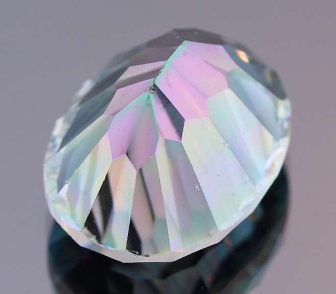 Rainbow color 19.37ct concave cut Mystic Quartz