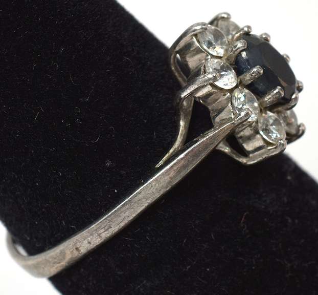 Sterling Silver CZ Cocktail Ring