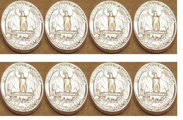 (8) Gem Proof Washington Quarters 1957-1964!