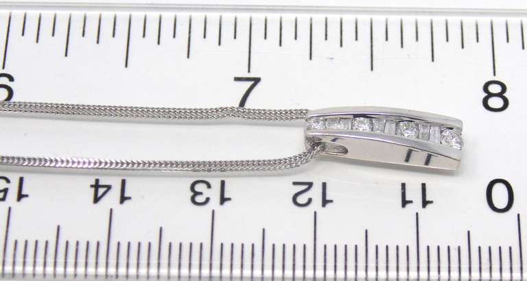 Dazzling RBC & Tapered Diamond Necklace