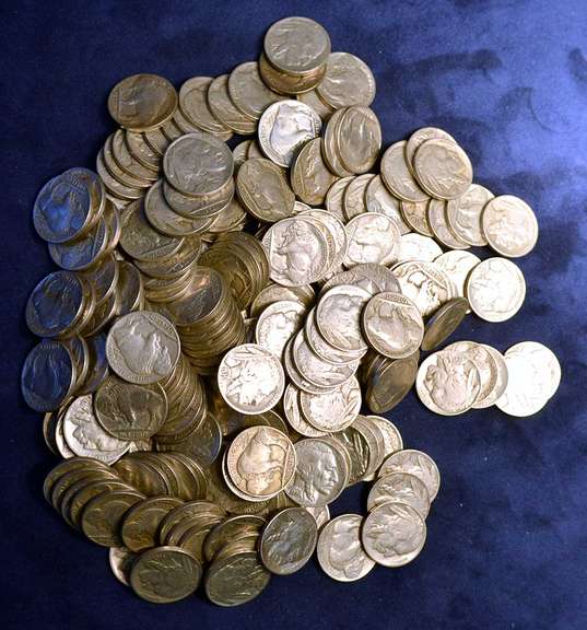 Bag Of 200 Full Date Buffalo Nickels