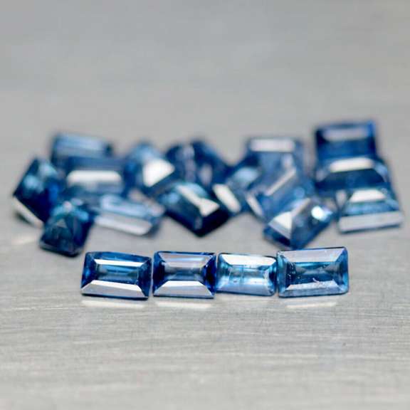 Top cornflower blue 2.98ct 19 piece set of Sapphires