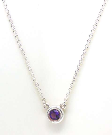 Tiffany & Co Amethyst Diamond by the Yard Necklace