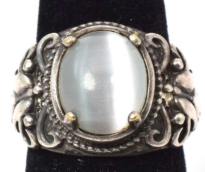 Vintage Sterling Silver Cabochon Ring