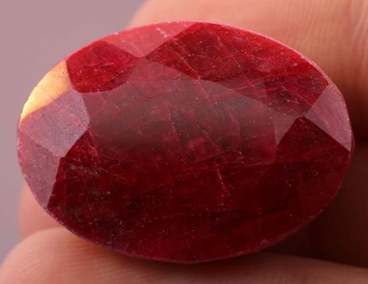 Huge! 90.5ct vibrant red Ruby