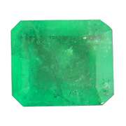 Vivid green .91ct transparent Colombian Emerald