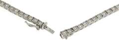 Impressive White Gold 8cts Diamond Tennis Necklace