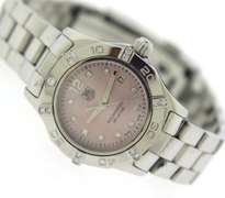 Tag Heuer Aquaracer Pink Mop Diamond Dial & Bezel