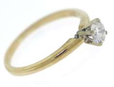 Handsome Round Brilliant Cut Solitaire Ring