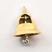 Vintage Bell Charm with Diamond
