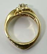 Cleverly Designed 14K Modern 2-Piece Wedding Set