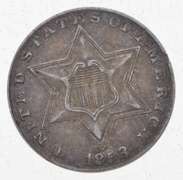 1858 Silver Three-Cent Piece