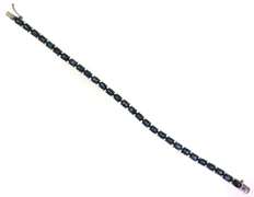 Sterling Silver London Blue Topaz Tennis Bracelet
