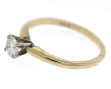 Handsome Round Brilliant Cut Solitaire Ring