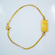 14KT Gold Filled Credit Reserve Plate Chain Bracelet